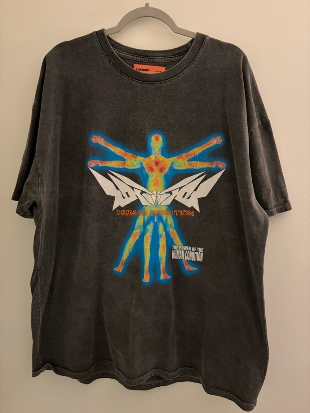 Culture King Grey Short-Sleeve Graphic Tee Multicolor Heatmap print  UNISEX L